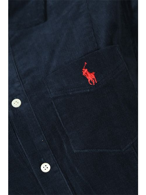 Abito in velluto a coste Navy blue POLO RALPH LAUREN | 211972069004